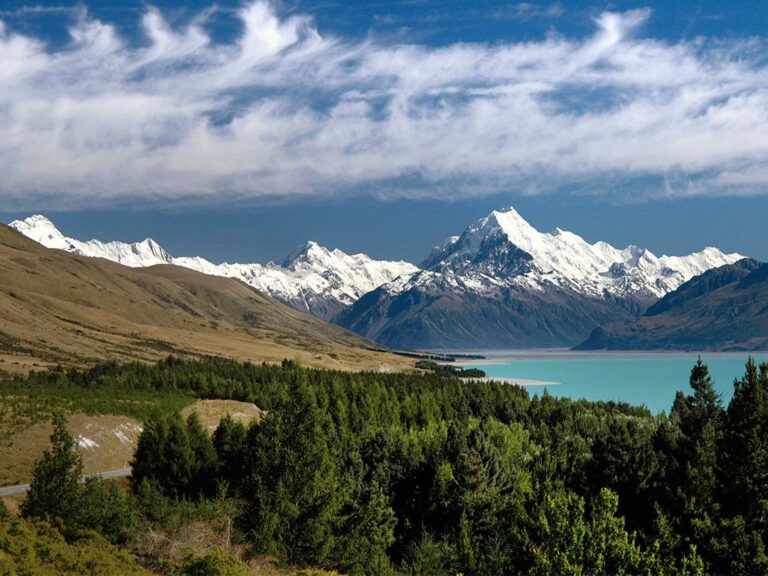 Blick auf den Mount Cook