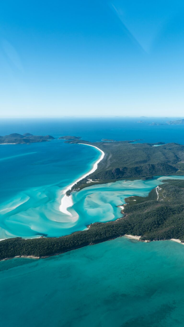 Whitehaven Beach an den Whitsundays in Australien