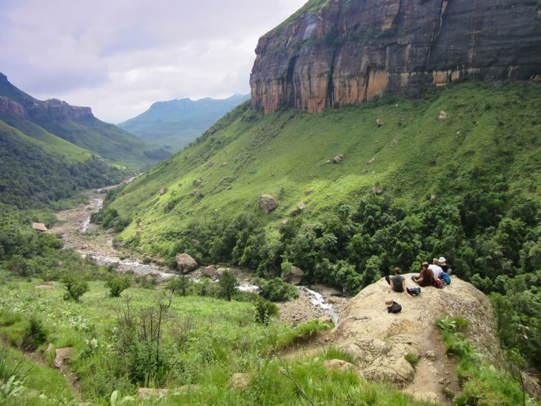 Verschnaufspause im Tal der Drakensberge