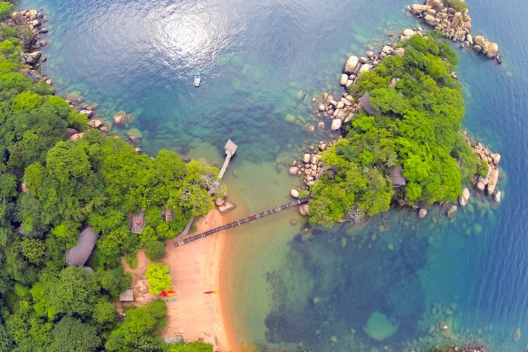 Mumbo Island lädt zum Kajaken und Schnorcheln ein