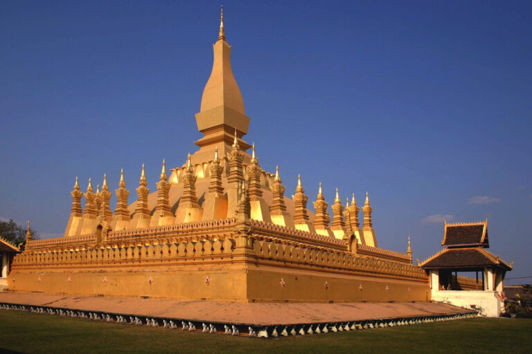 Der goldene Stupa von Pha That Luang