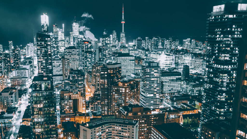 Reise nach Ost Kanada: Skyline Toronto