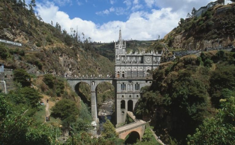 Die beeindruckende Kirche Las Lajas