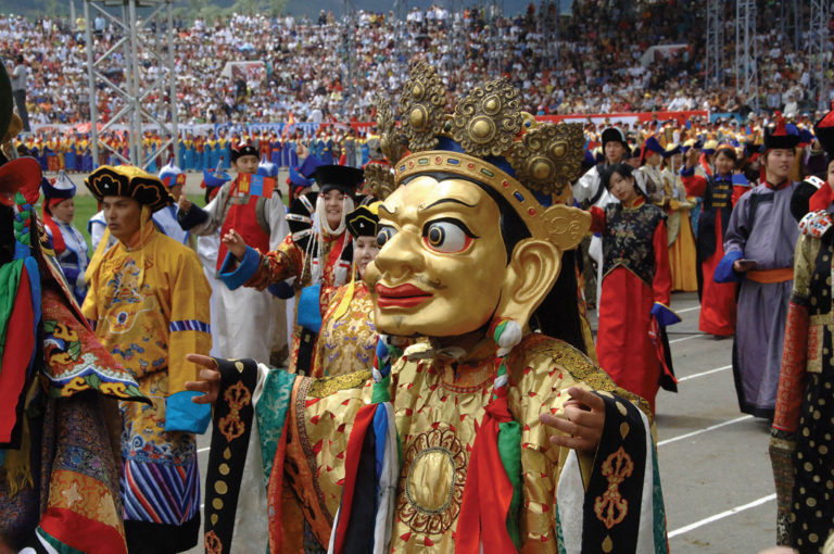 Eröffnungszeremonie des Naadam Festivals