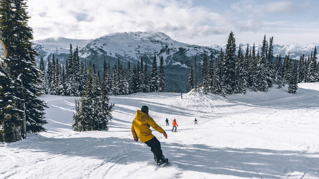 Skifahren und Snowboarden im Westen von Kanada