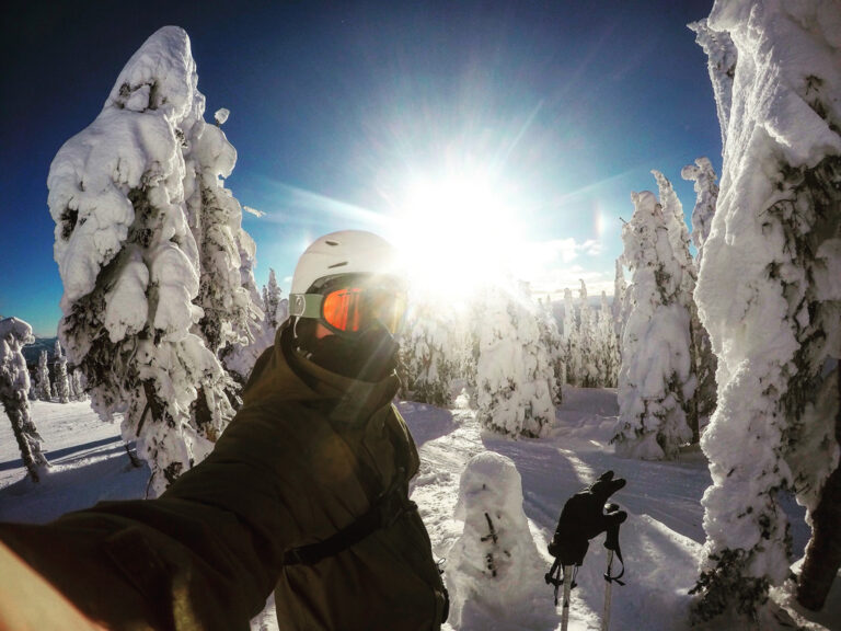 Pulverschnee im Big White Skigebiet