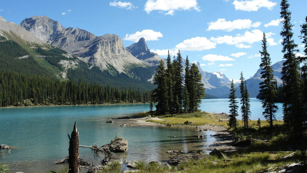 Spirit Island im Jasper Nationalpark