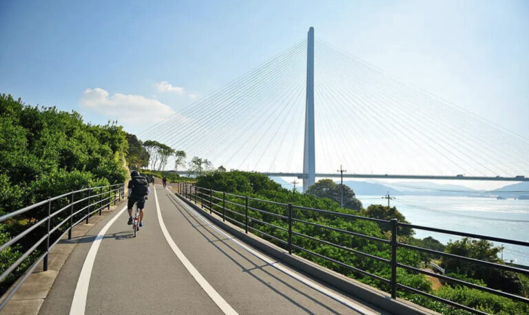 Unterwegs auf dem Shimanami Kaido Radweg