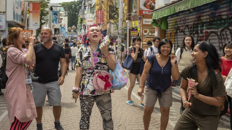 Verrückter Stadtteil Harajuku