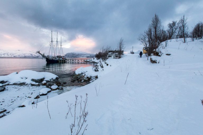 Festgemacht für die nächste Wanderung im Schnee