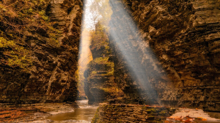 Die einzigartige Watkins Glen Schlucht