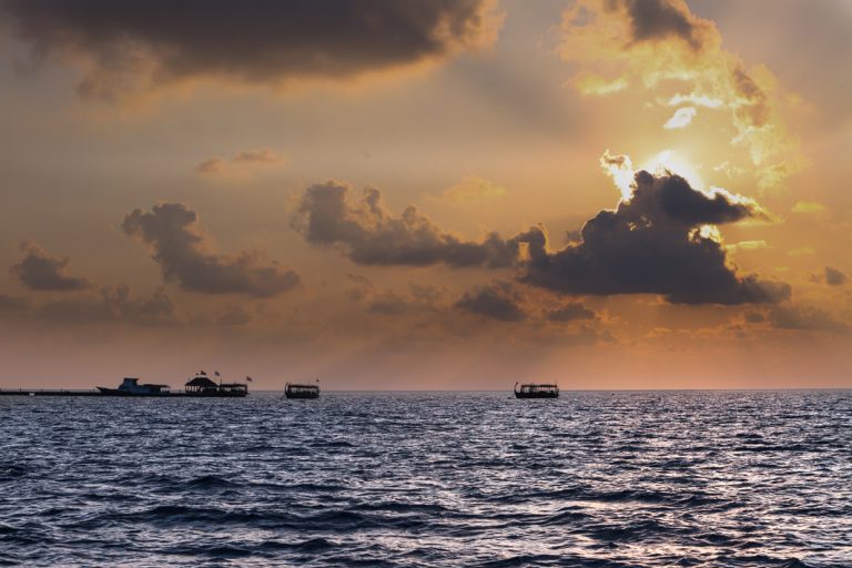 Abendstimmung auf dem Meer