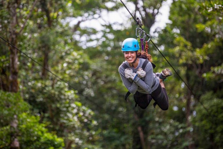 Spaß pur beim Ziplining