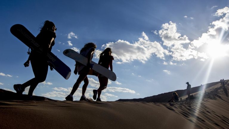 Auf zum Sandboarding