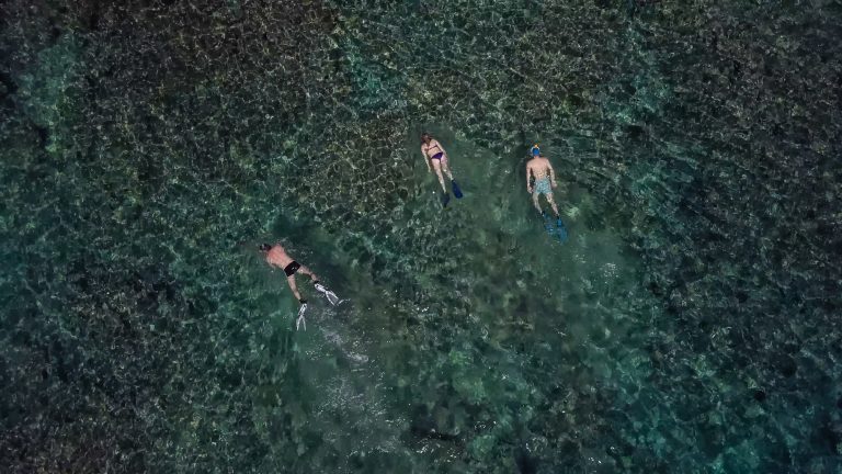 Schnorcheln im kristallklaren Wasser