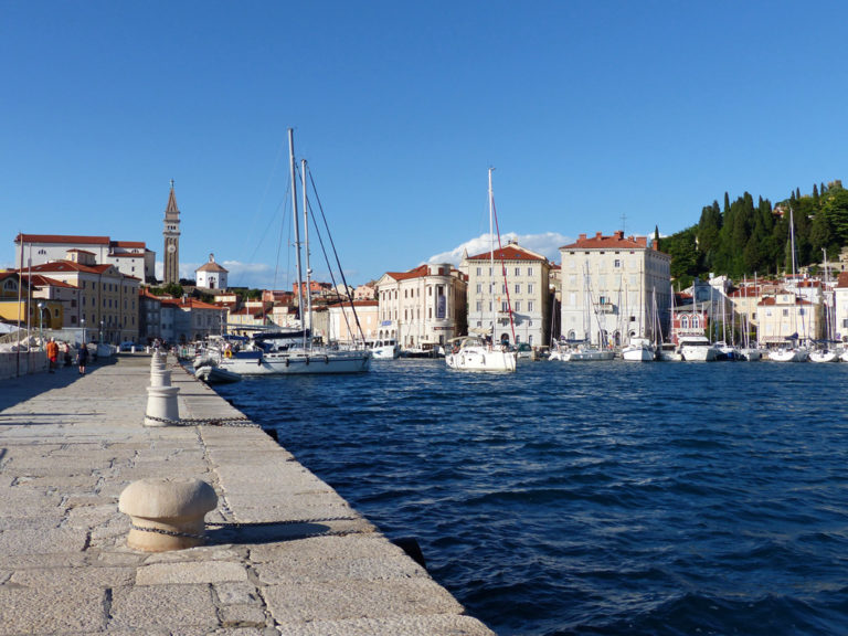 Der Hafen von Piran