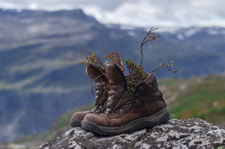 Hier gehen Wanderschuhe gerne in den Ruhestand