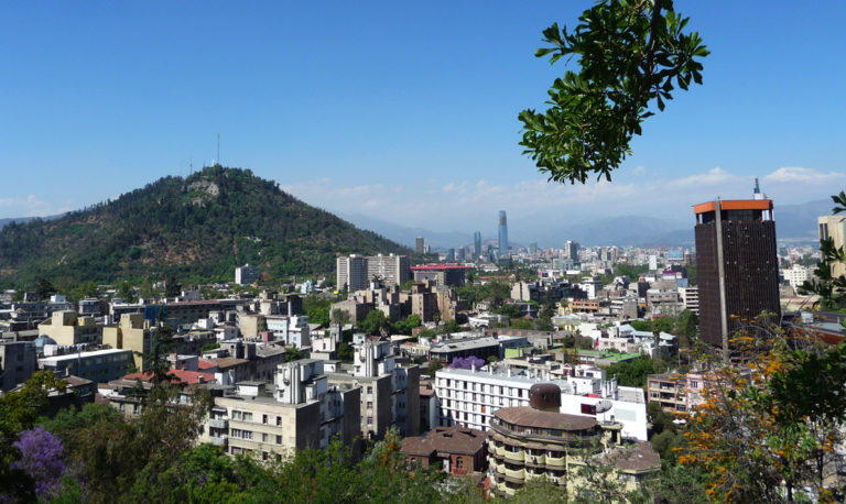 Ausblick auf Santiago de Chile