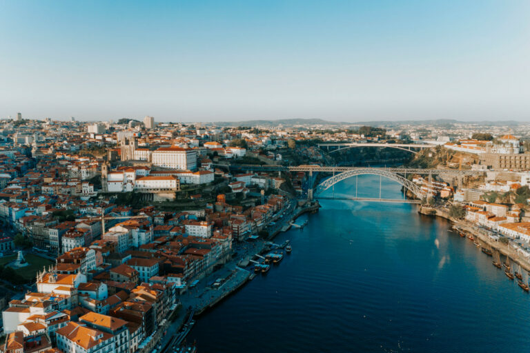 Ausblick auf Porto