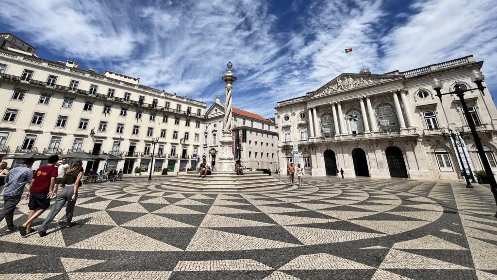Rathausplatz in Lissabon