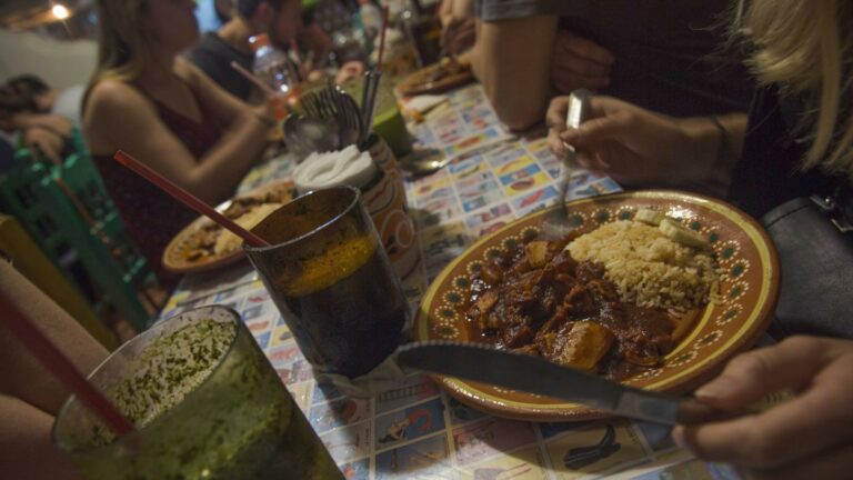 Essen im Restaurant El Hongo in Playa del Carmen