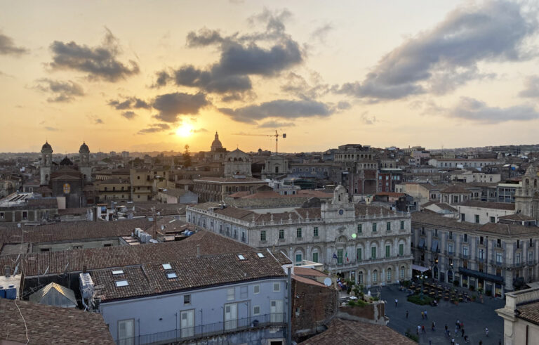 Sonnenuntergang über Catania