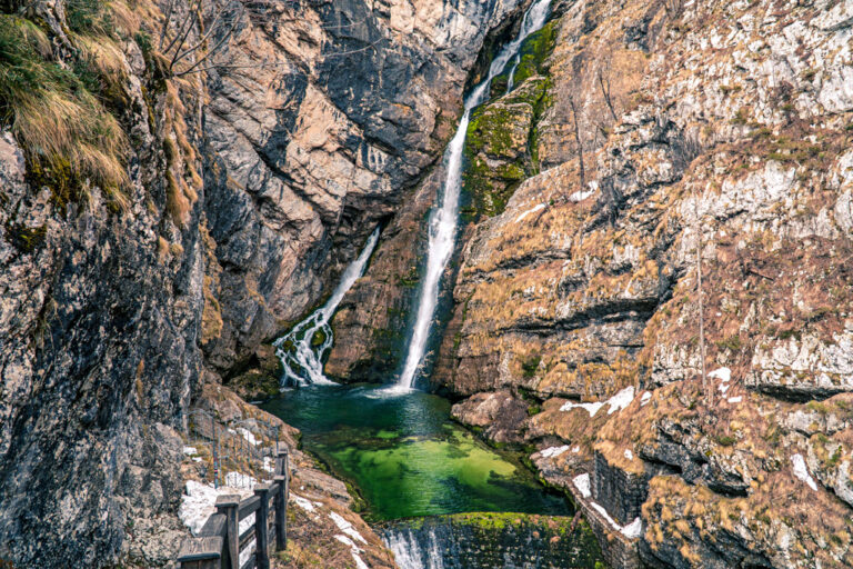 Der wunderschöne Savica Wasserfall