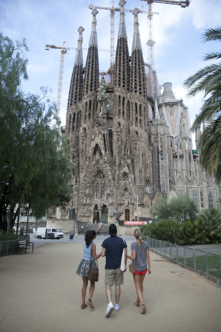 Die ikonische Kathedrale Sagrada Familia