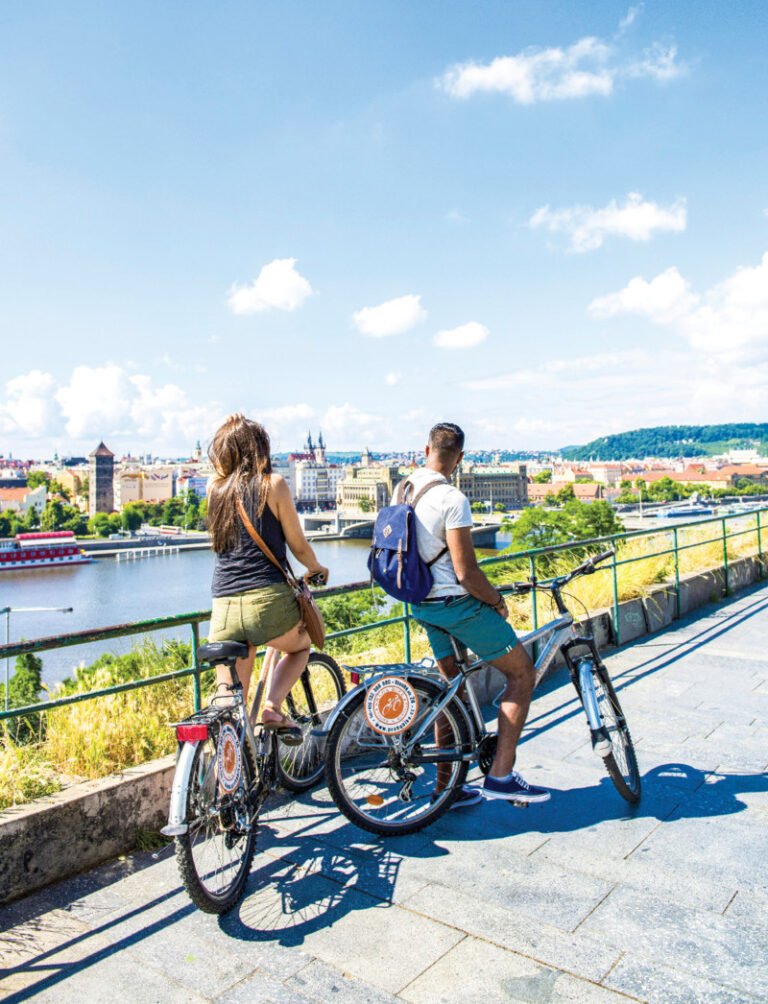 Mit dem Fahrrad durch Prag