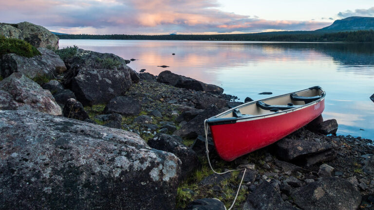 Kanutour in Schweden auf dem Wildnisfluss Piteälven
