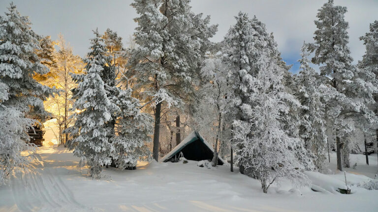 Schneeschuhtouren in Finnland - Hossa