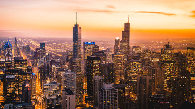 Skyline von Chicago - Urlaub in den USA