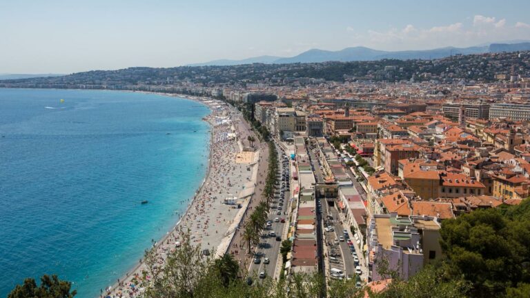 Die Promenade des Anglais in Nizza