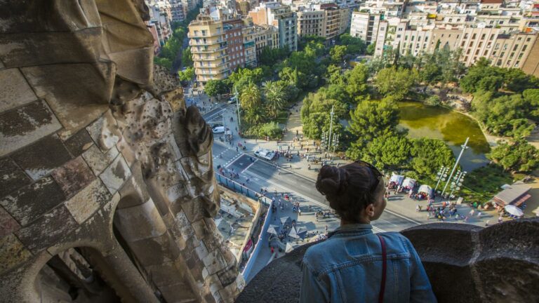 Aussicht vom Turm der Sagrada Familia Kirche