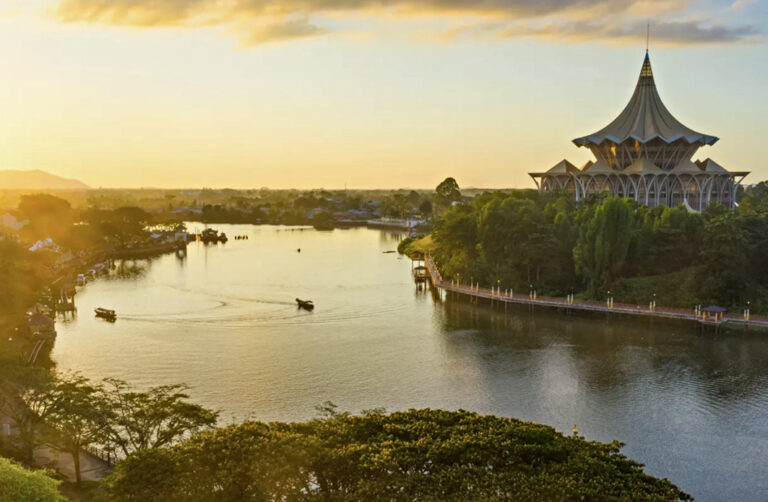 Sonnenuntergang über Kuching