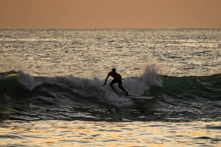 Sich im Surfen ausprobieren