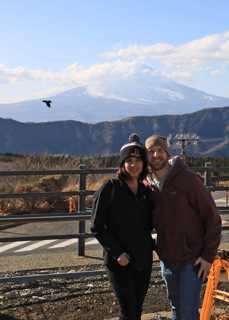 Posen mit Mt. Fuji