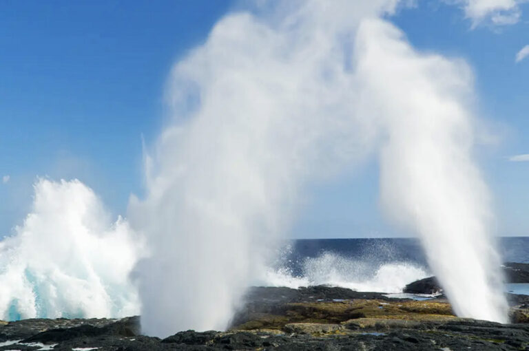 Spektakuläre Blowholes