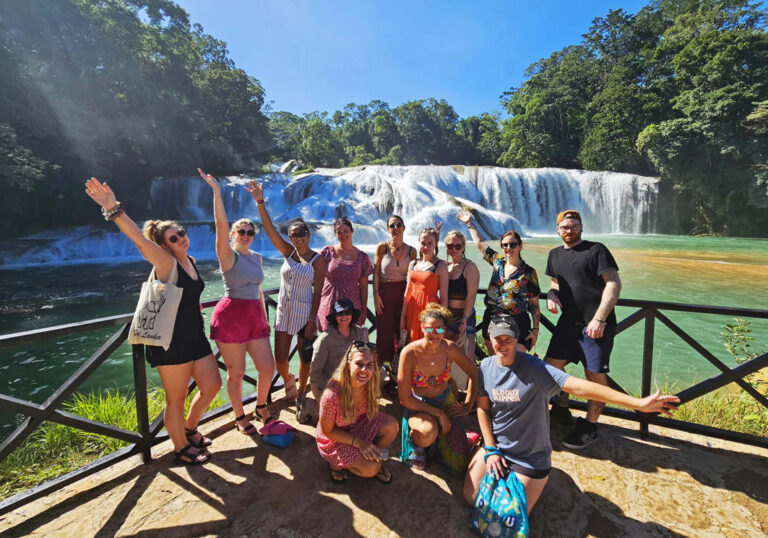 Die wunderschönen Agua Azul Wasserfälle