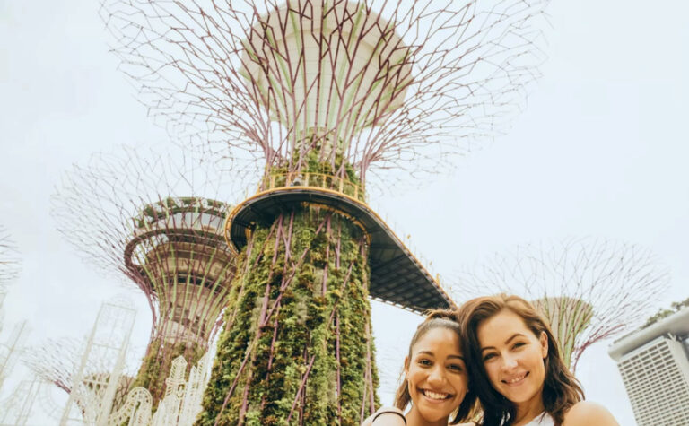 Beeindruckender Flower Dome in Singapur