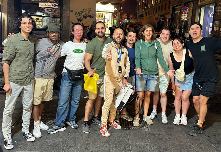 Gruppenbild mit Mario