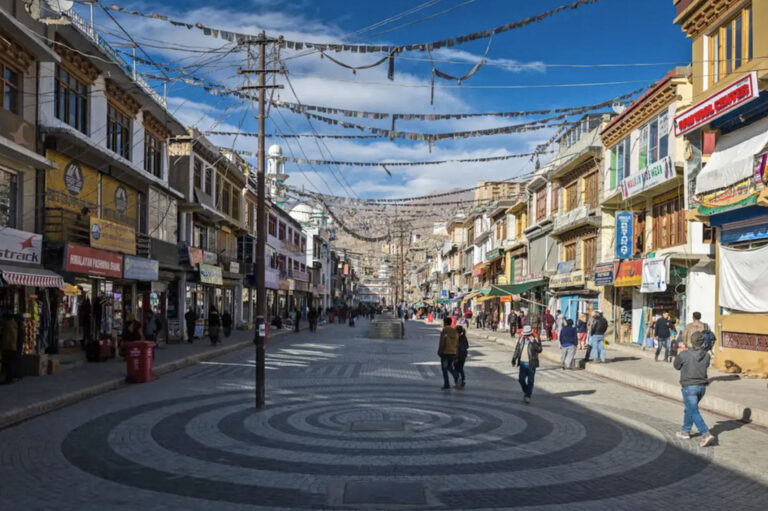 Haupteinkaufsstrasse in Leh