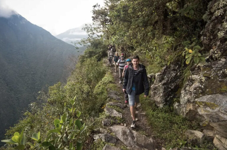 Wanderer auf dem Inka Trail