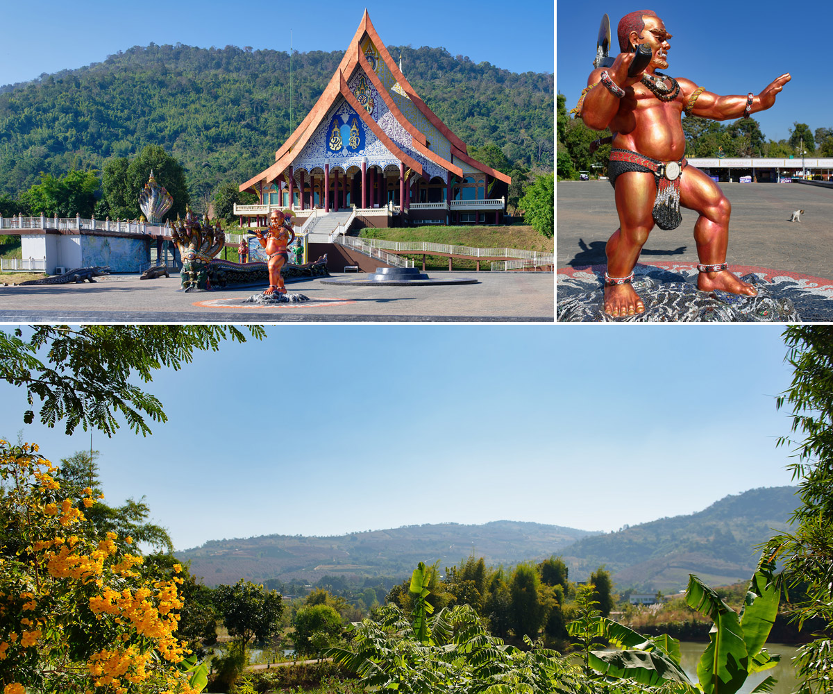 Collage Wat Pha Huay Lad Tempel