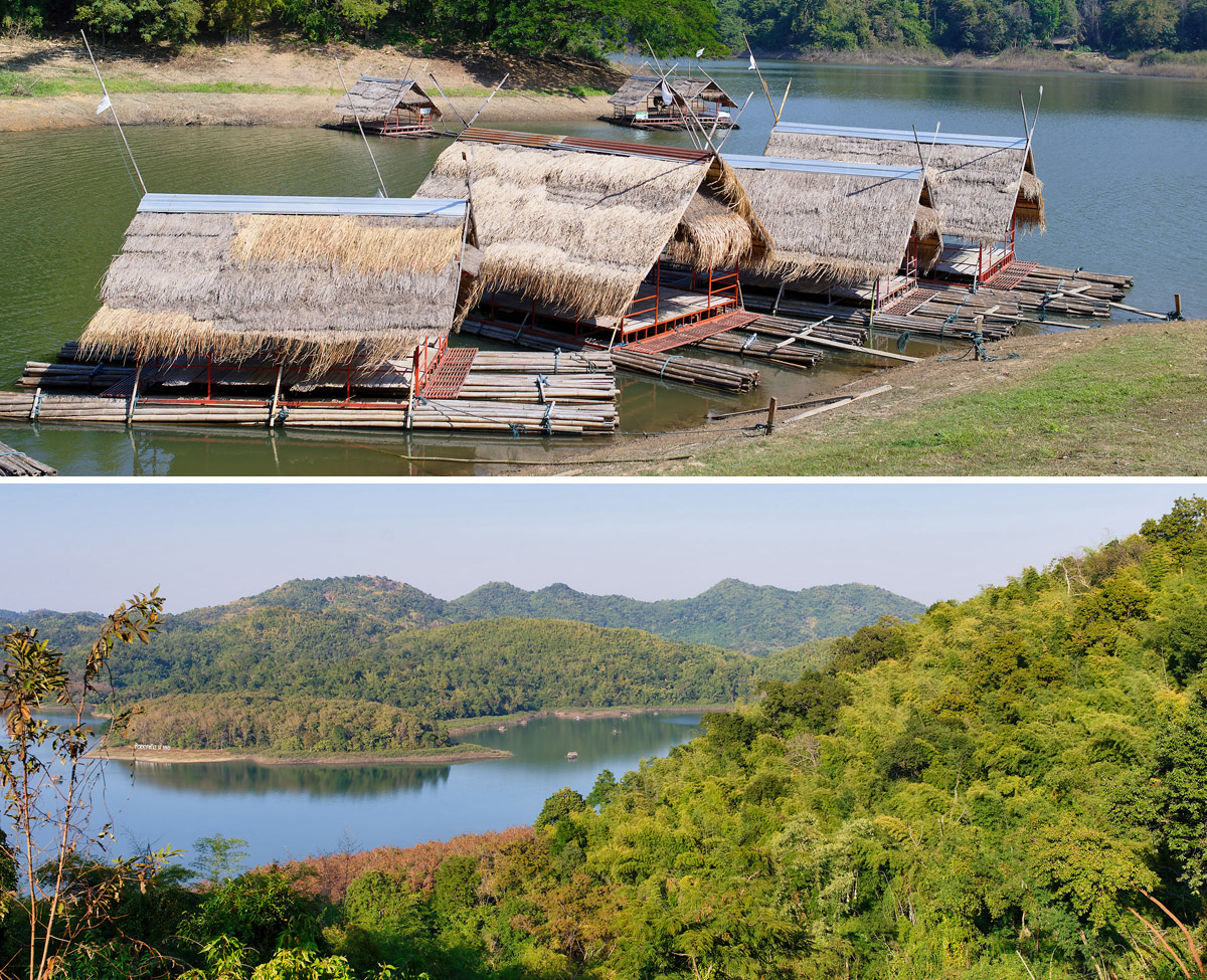 Collage Huai Krathing Mountain Lake