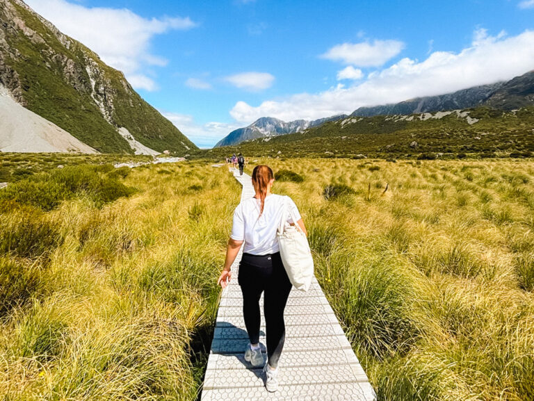 Unterwegs im Hooker Valley