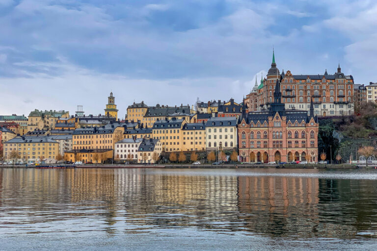 Blick auf die Altstadt von Stockholm