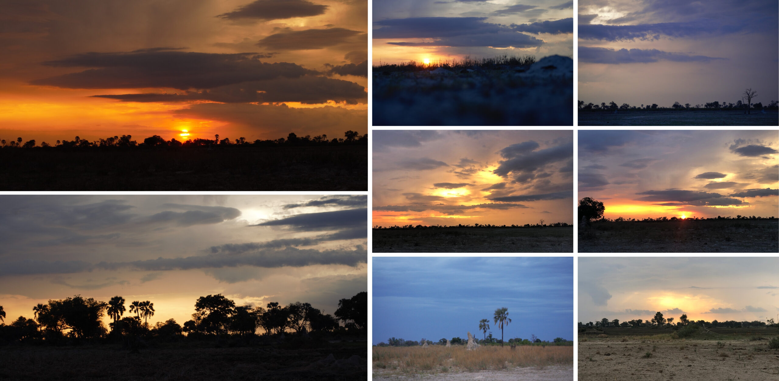 /Sonnenuntergang in Botswana