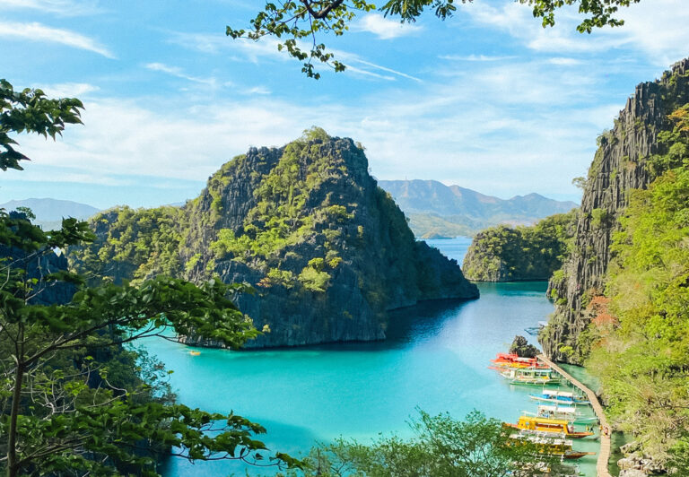 Ausblick auf Bucht in Coron