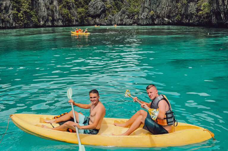 Die Lagunen mit dem Kajak erkunden
